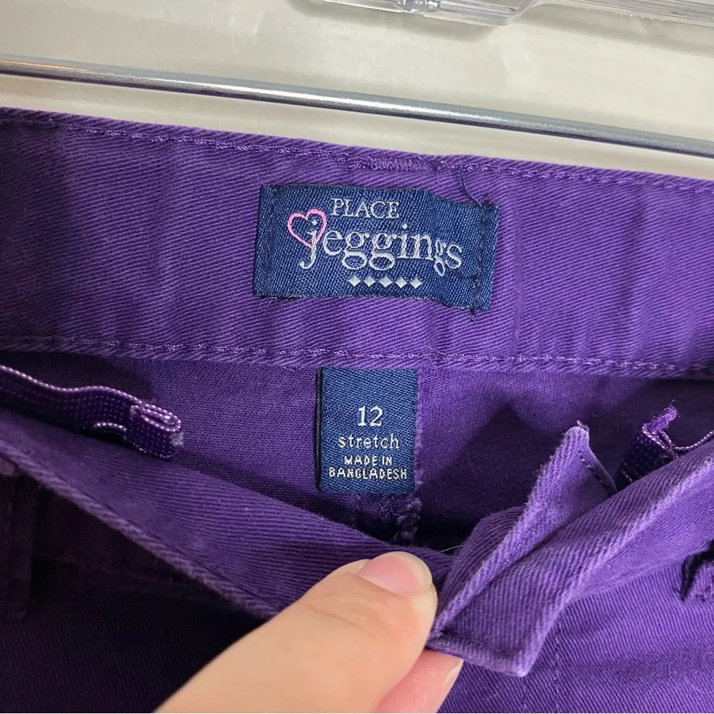 Children’s Place girls purple jeggings 12
